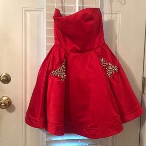 Sherri Hill Dresses - Sherri Hill Short Strapless A Line Dress 51390 Sherri Hill Dresses - Sherri Hill Short Strapless A Line Dress 51390